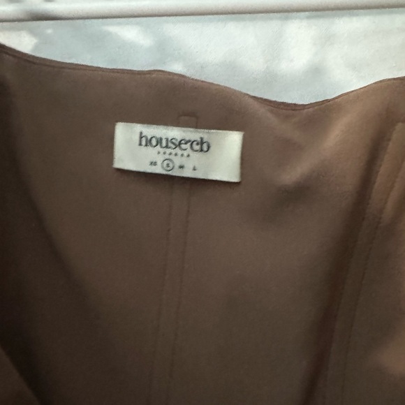 Reva Toffee Satin Balcony Corset Dress - Picture 5 of 6